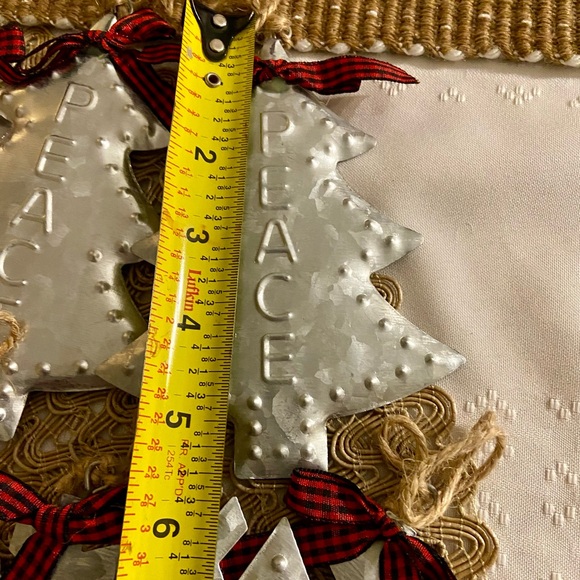 Set 3 Tin Christmas ORNAMENTS Galvenized - Picture 5 of 5